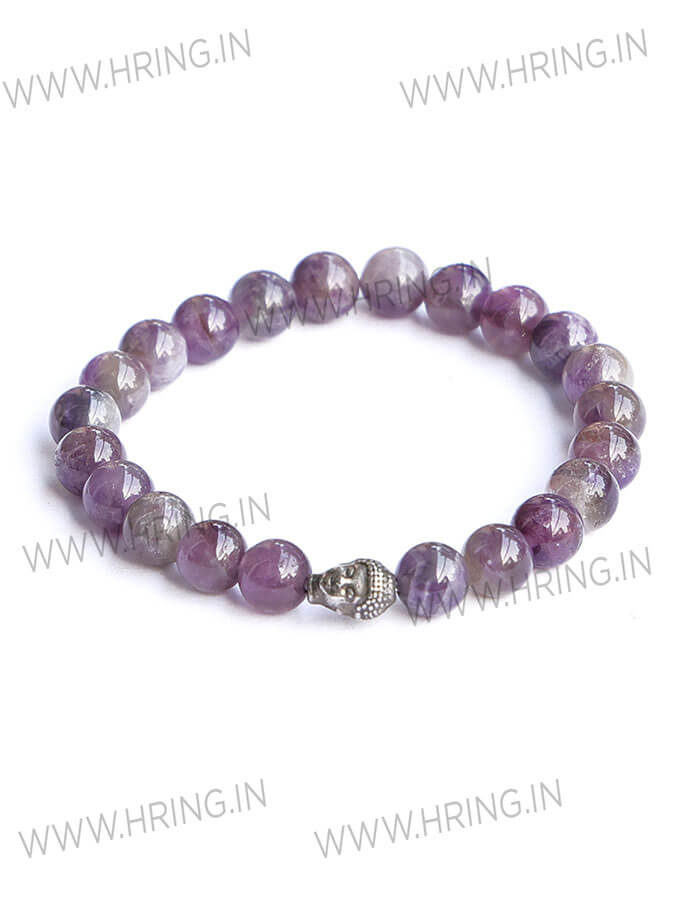 Amethyst Natural Stone Buddha Bracelet