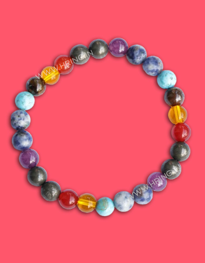 Multi Chakra Natural Stone Bracelet
