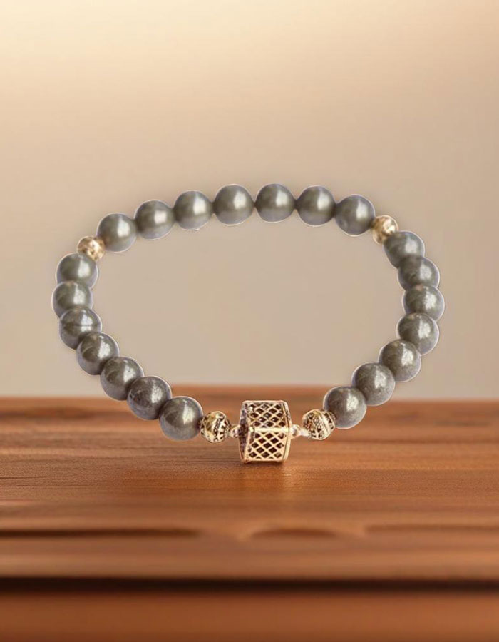 pyrite money magnet natural stone bracelet