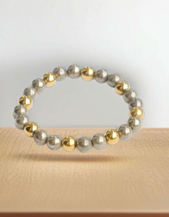 Golden Hematite & Pyrite Bracelet