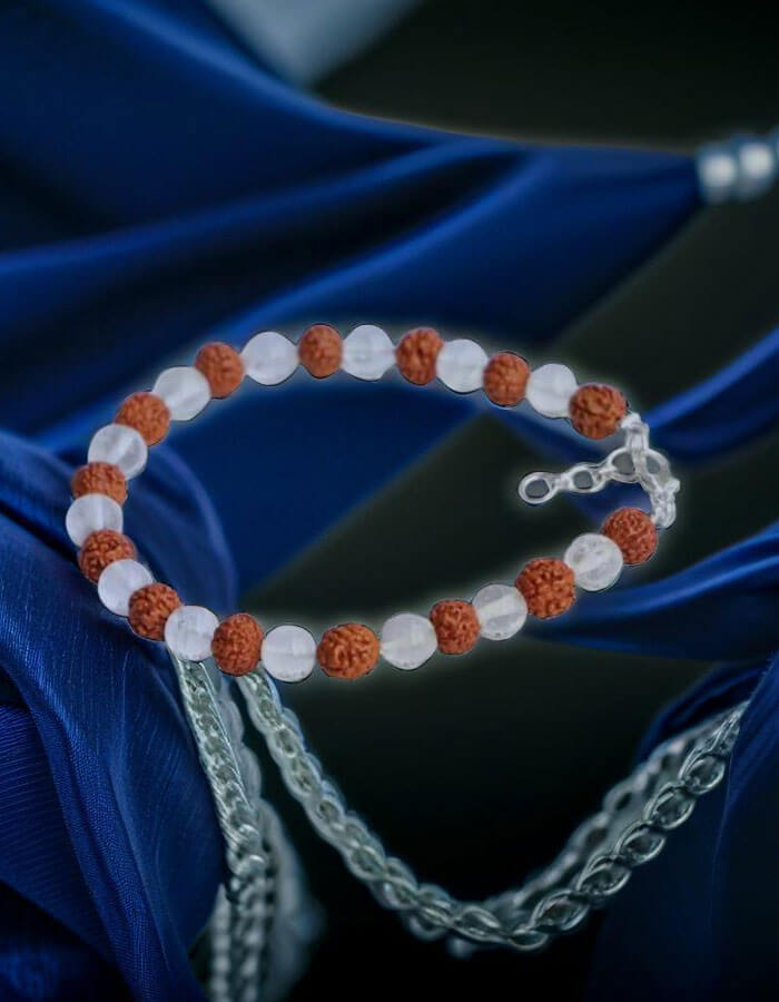 Rudraksh Sphatik Bracelet